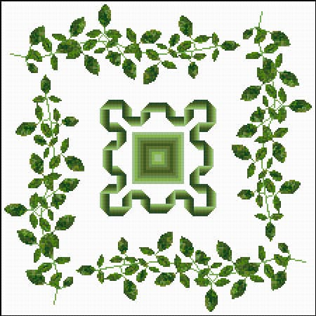 Cushion Cover free cross-stitch pattern