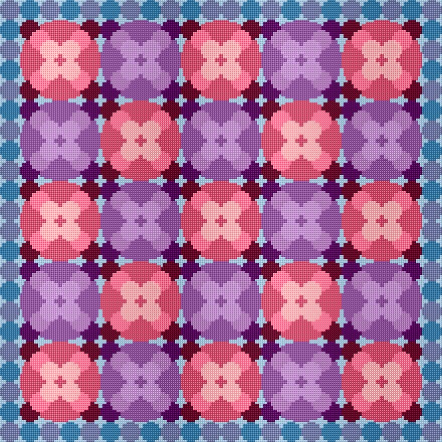 Cusion Cover free cross-stitch pattern