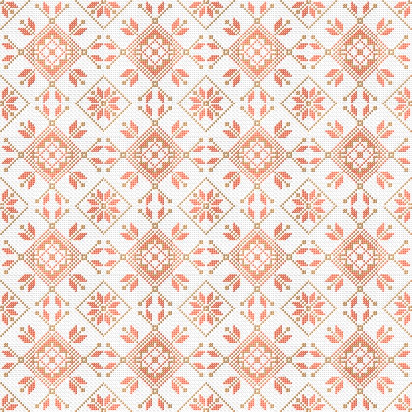 Cushion Cover free cross-stitch pattern