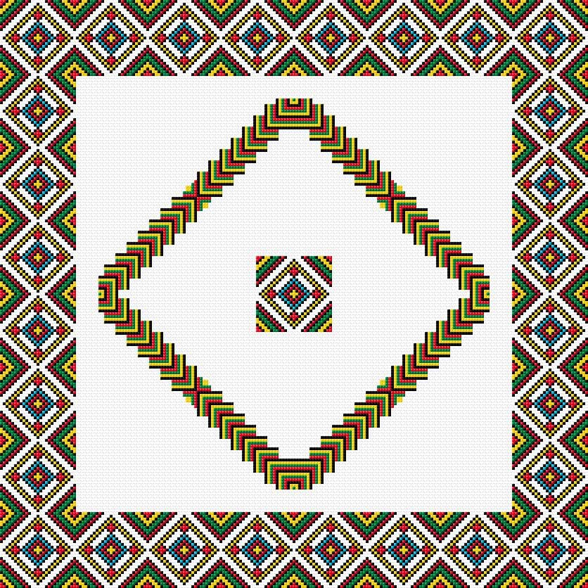 Cushion Cover free cross-stitch pattern