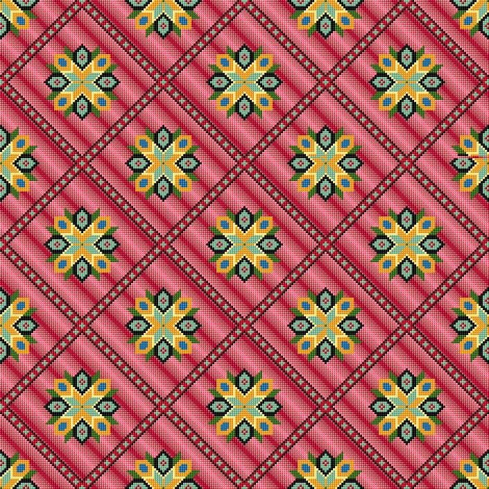 Cushion Cover free cross-stitch pattern