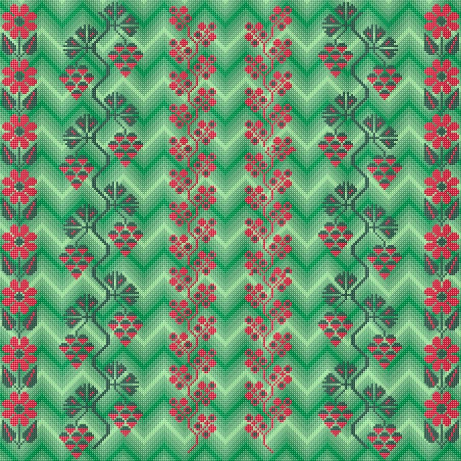 Cushion Cover free cross-stitch pattern