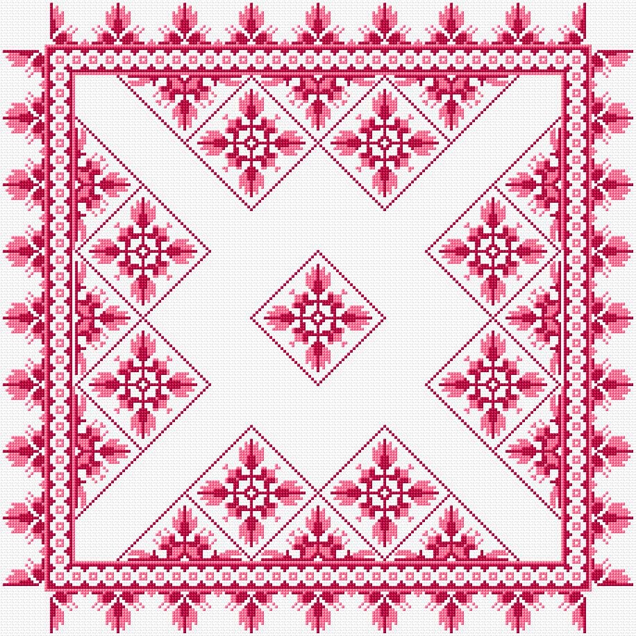 Cushion Cover free cross-stitch pattern