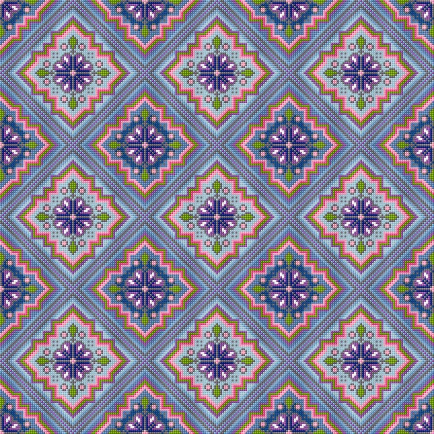 Cushion Cover free cross-stitch pattern