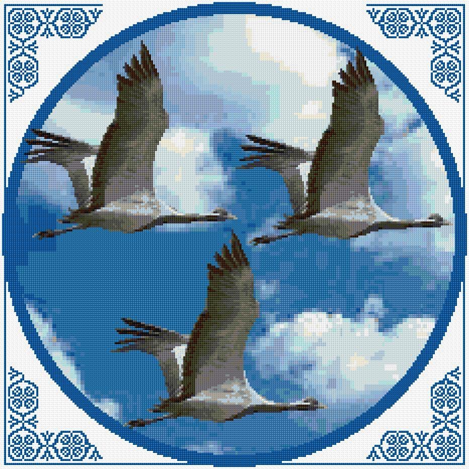 Cushion Cover free cross-stitch pattern