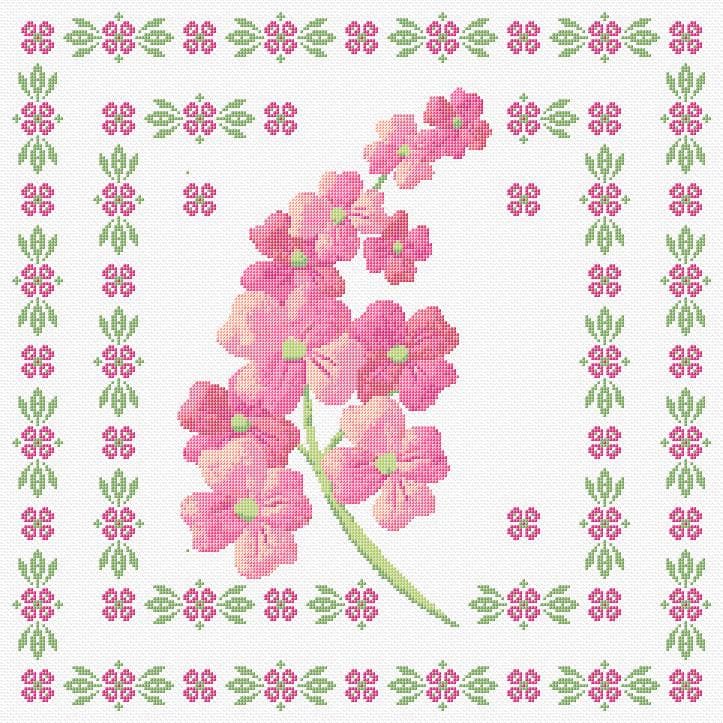 Cushion Cover free cross-stitch pattern