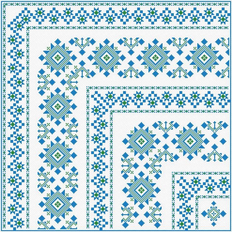 Cushion Cover free cross-stitch pattern