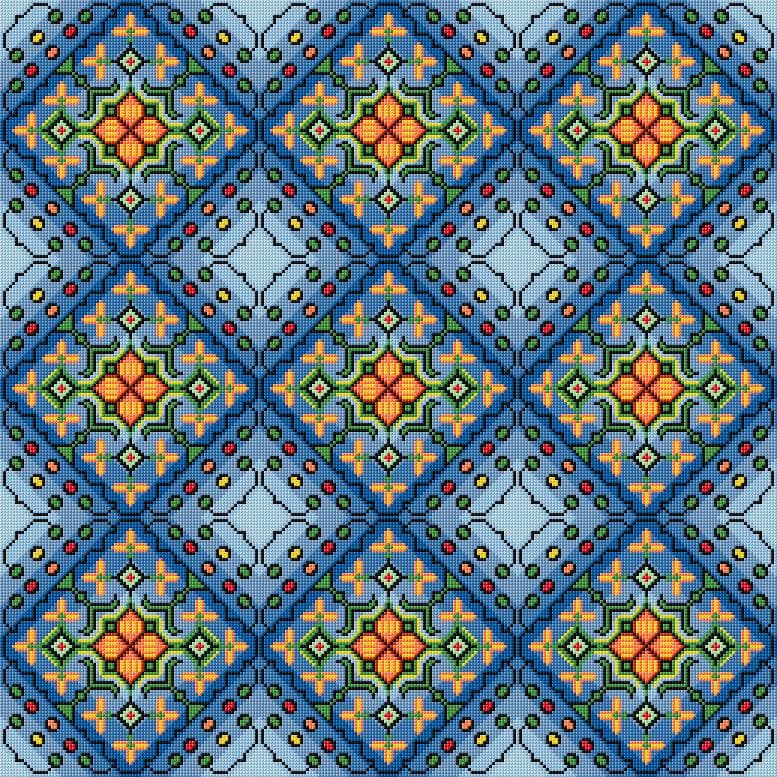 Cushion Cover free cross-stitch pattern