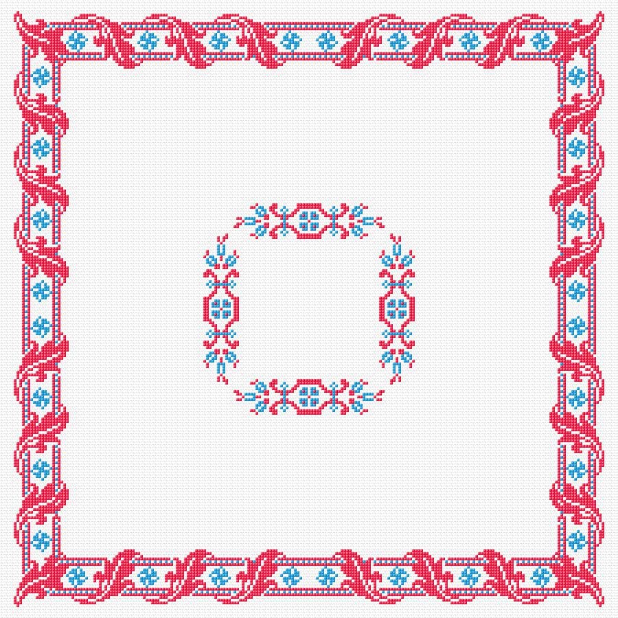 Cushion Cover free cross-stitch pattern