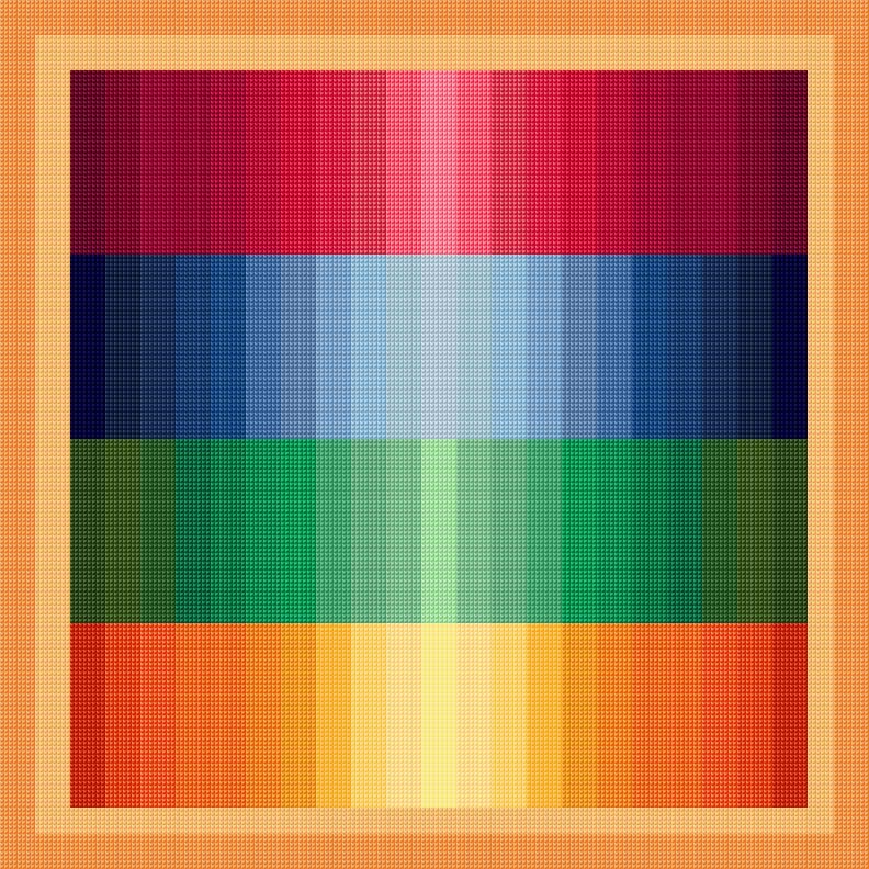 Lights free cross-stitch pattern