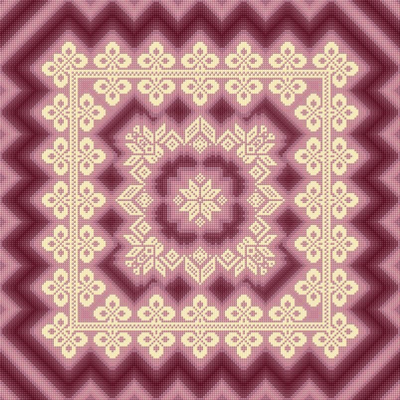 Cushion Cover free cross-stitch pattern