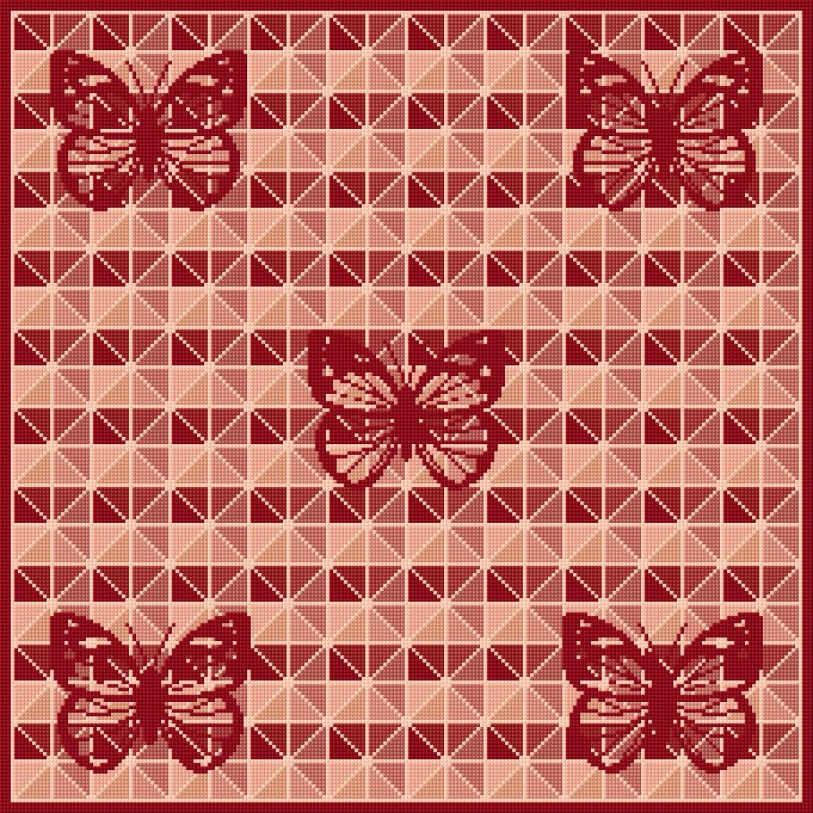 Cushion Cover free cross-stitch pattern