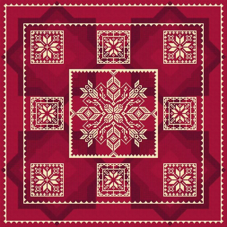 Cushion Cover free cross-stitch pattern