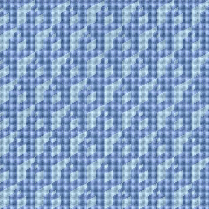 Cubes free cross-stitch pattern