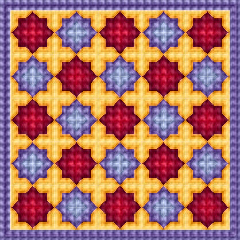 Cushion Cover free cross-stitch pattern