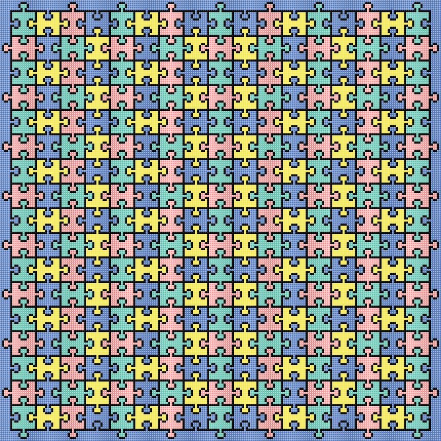 Pazzle free cross-stitch pattern