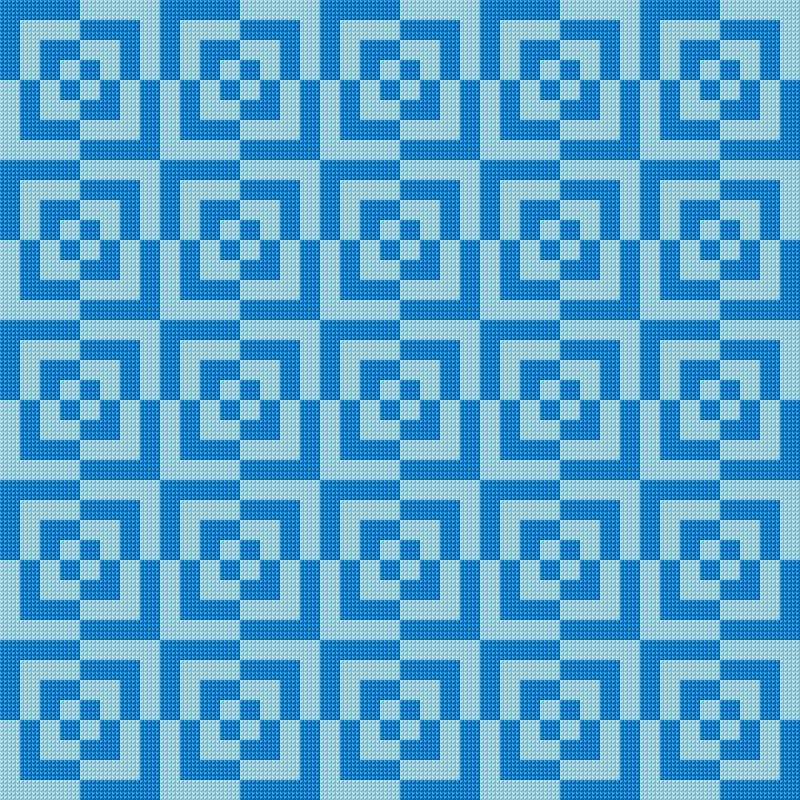 Illusion free cross-stitch pattern