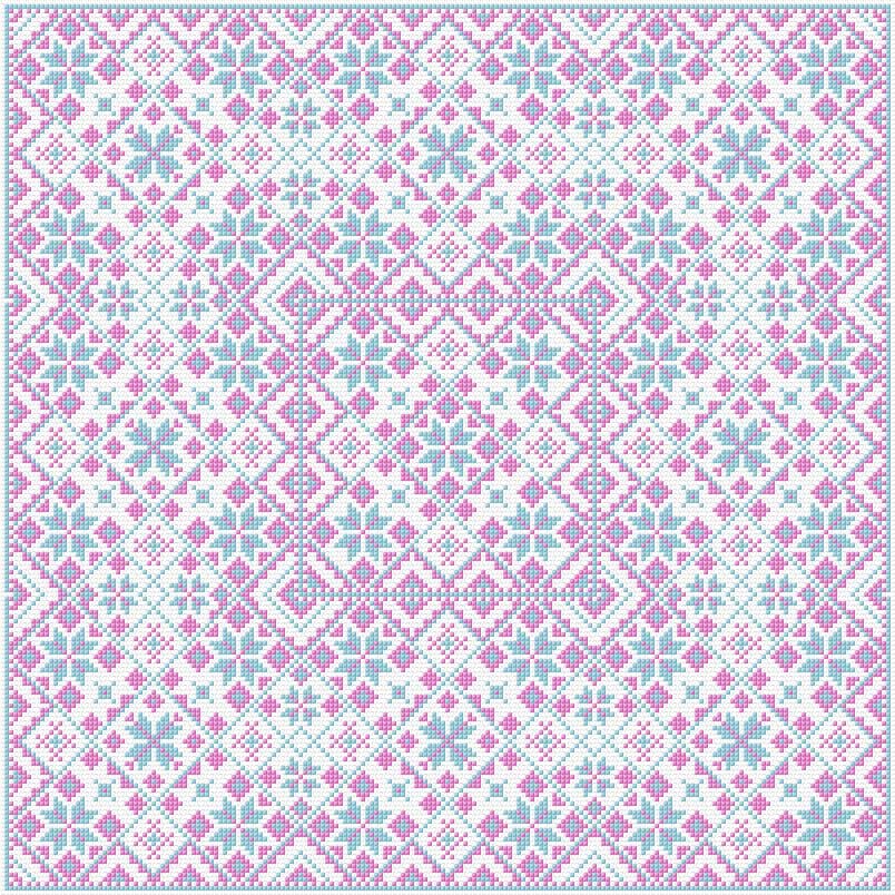 Cushion Cover free cross-stitch pattern