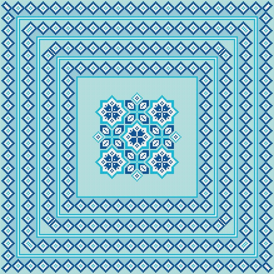 Cushion Cover free cross-stitch pattern