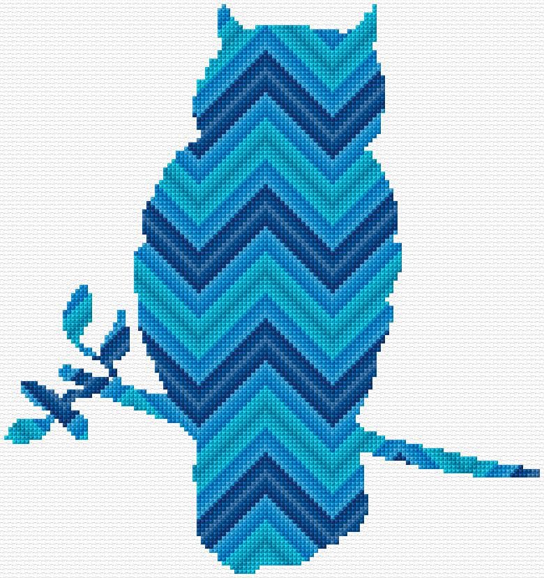 Owl free cross-stitch pattern