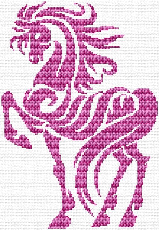Chevron free cross-stitch pattern