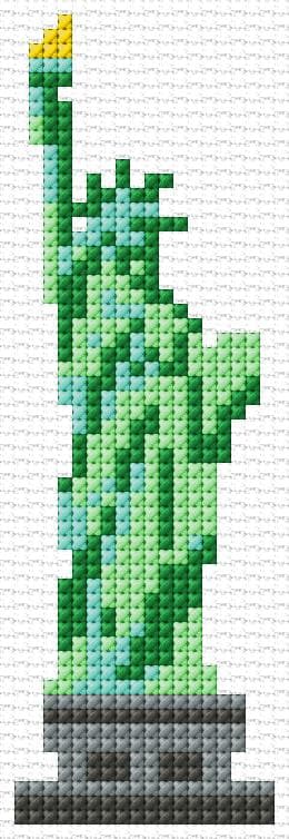 Statue of Liberty free cross-stitch pattern