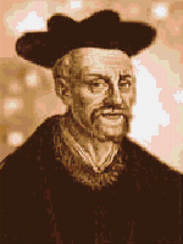 Francois Rabelais free cross-stitch pattern