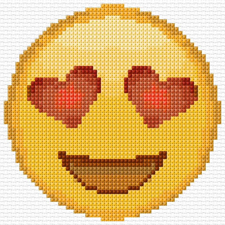 Love free cross-stitch pattern