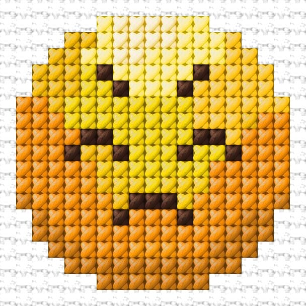 Sad free cross-stitch pattern