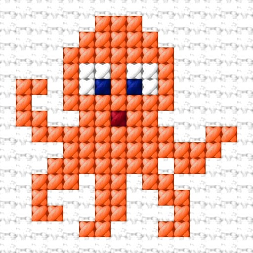 Octopus free cross-stitch pattern