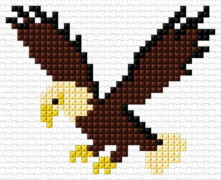 Eagle free cross-stitch pattern