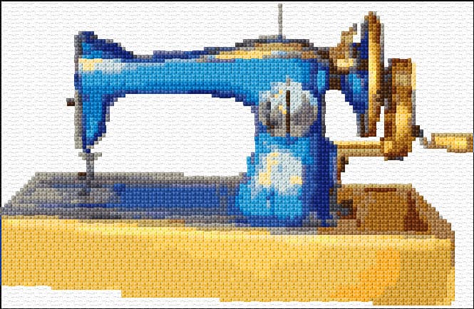 Sewing Machine free cross-stitch pattern
