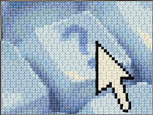 Question free cross-stitch pattern