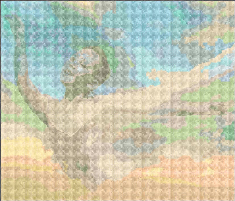 Joy free cross-stitch pattern