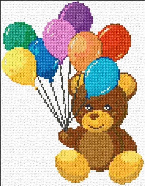 Happy Birthday free cross-stitch pattern