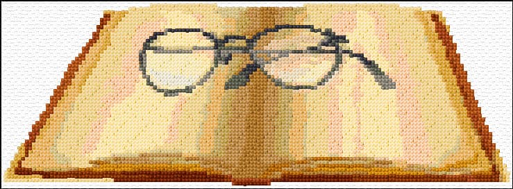 Knowlege free cross-stitch pattern