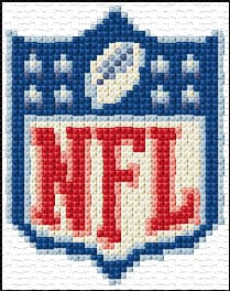 NLF Logo free cross-stitch pattern