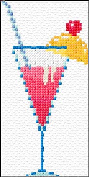 Goblet free cross-stitch pattern