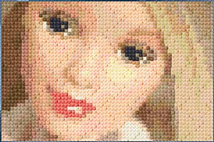 Barbie free cross-stitch pattern