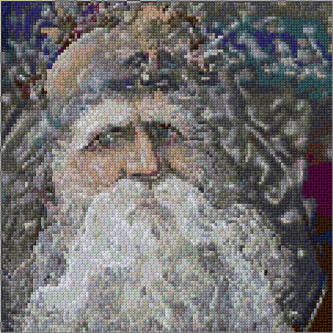 Wizard free cross-stitch pattern