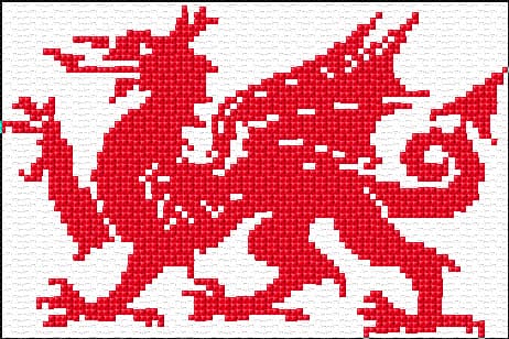 Welsh Griffin free cross-stitch pattern