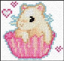 Mouse free cross-stitch pattern