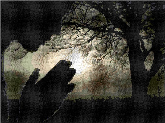 Sorrow free cross-stitch pattern