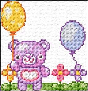 Happy Birthday free cross-stitch pattern