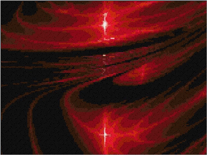 Reflection free cross-stitch pattern