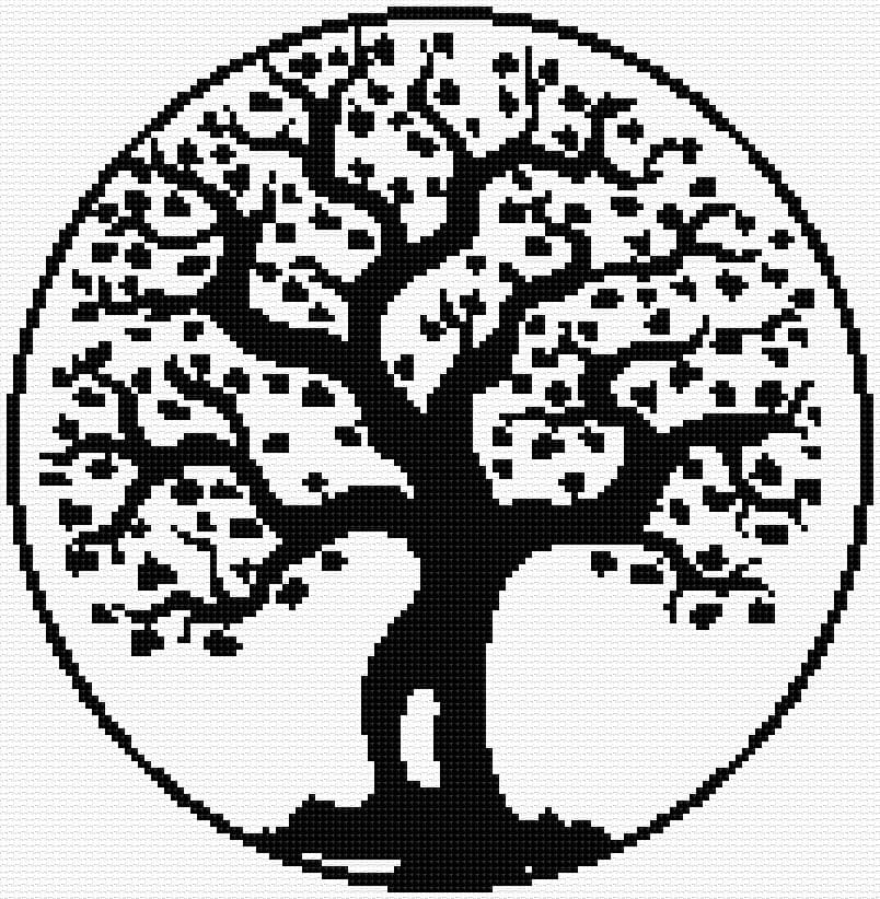 Tree of Life free cross-stitch pattern