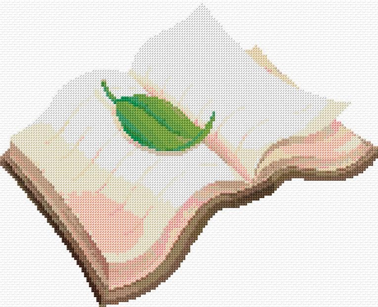 Book free cross-stitch pattern