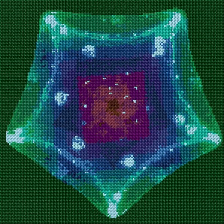 Abstract free cross-stitch pattern