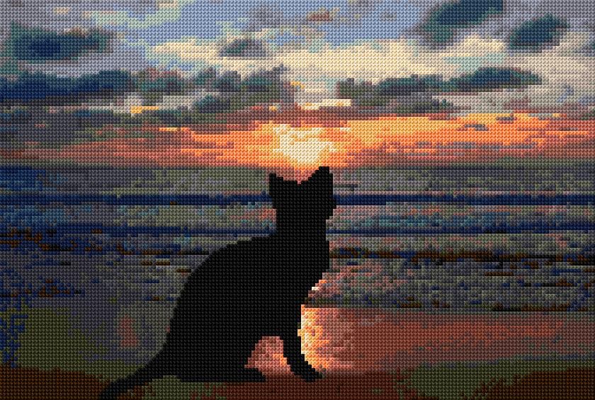 Ouiet Place free cross-stitch pattern