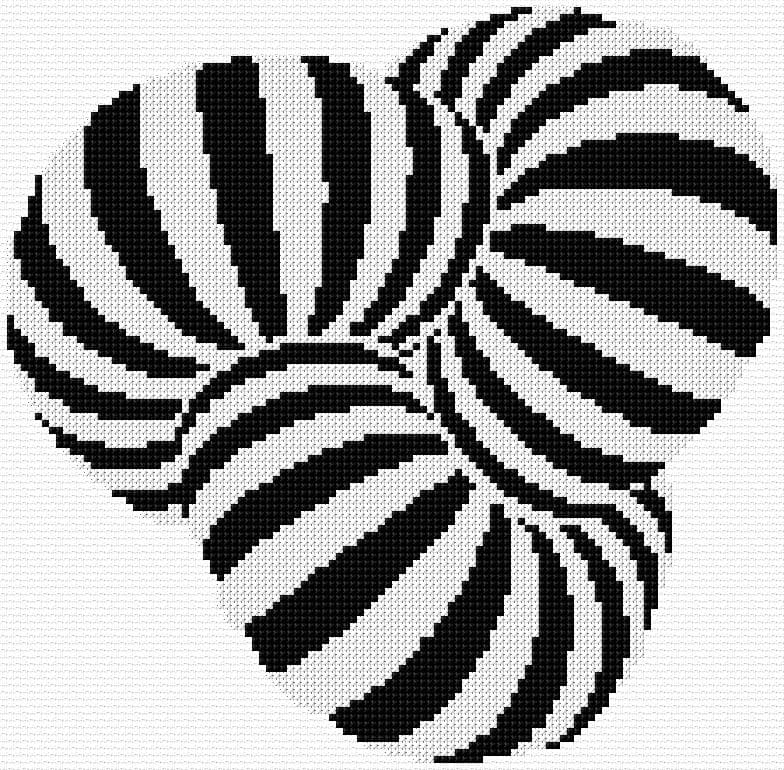 Abstract free cross-stitch pattern